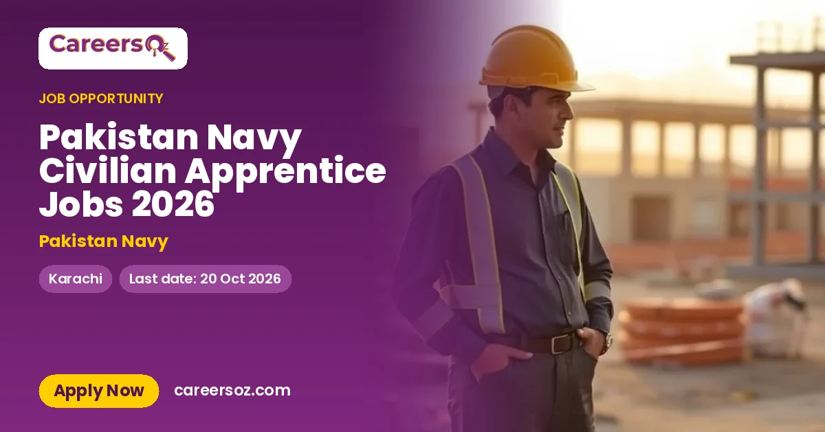 Pakistan Navy Civilian Apprentice Jobs 2026 – Pakistan Navy