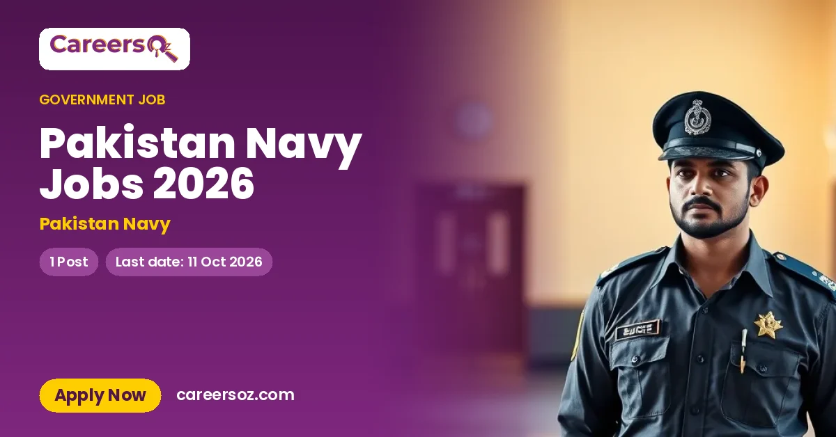 Pakistan Navy Jobs 2026 – Pakistan Navy