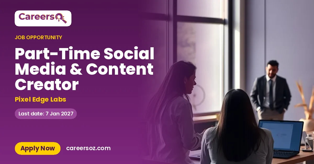 Part-Time Social Media & Content Creator – Pixel Edge Labs