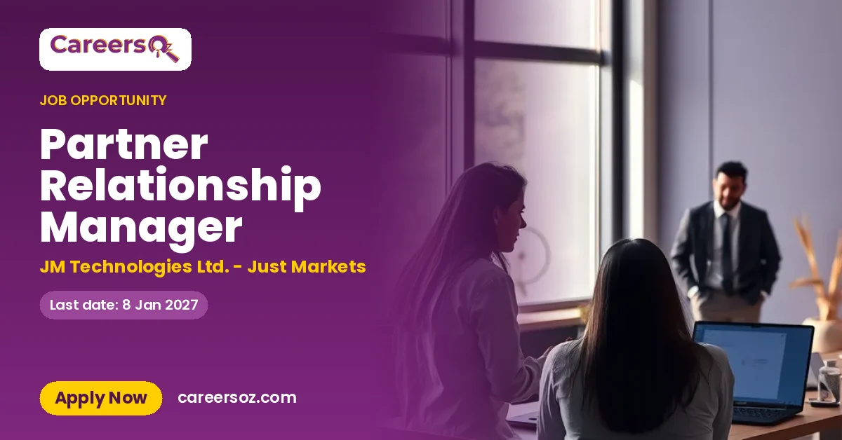 Partner Relationship Manager – JM Technologies Ltd. - Just Markets
