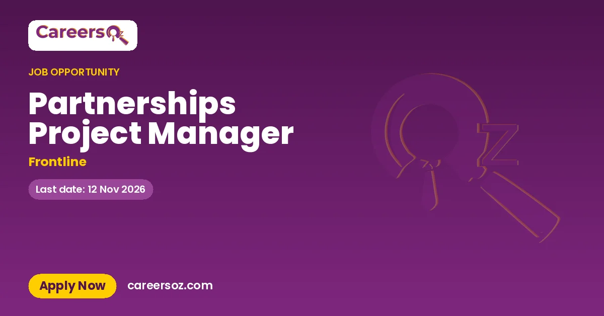 Partnerships Project Manager – Frontline