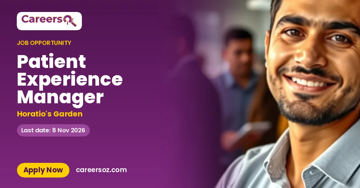 Patient Experience Manager – Horatio's Garden