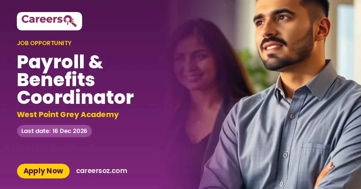 Payroll & Benefits Coordinator – West Point Grey Academy