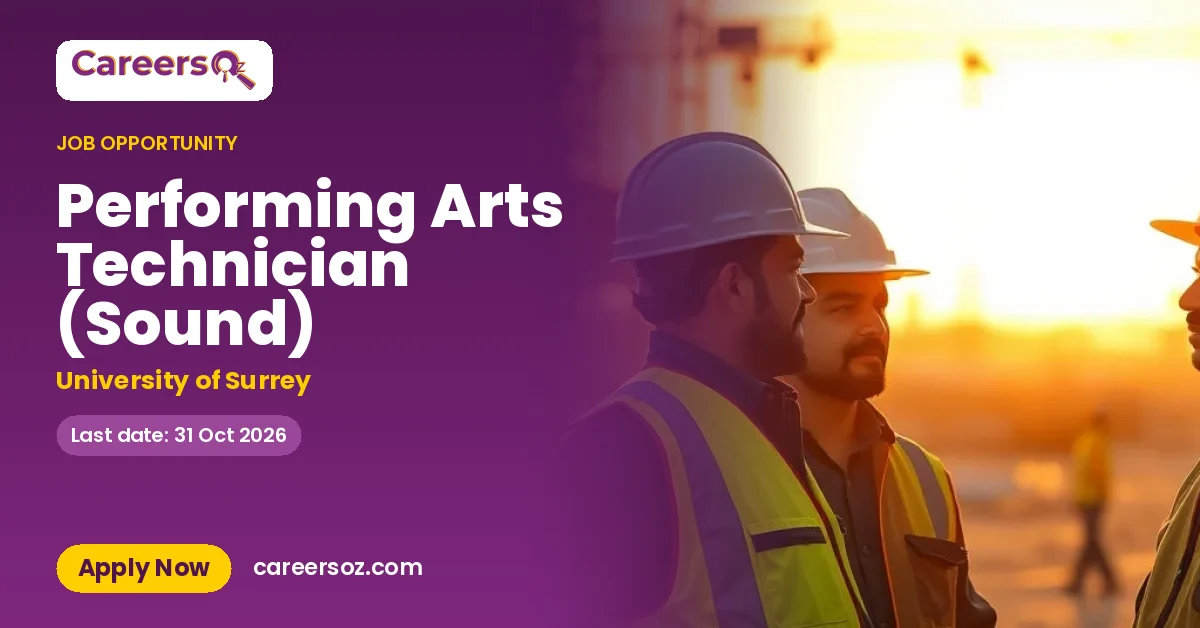 Performing Arts Technician (Sound) – University of Surrey