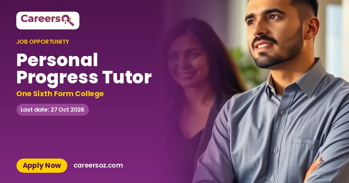 Personal Progress Tutor – One Sixth Form College