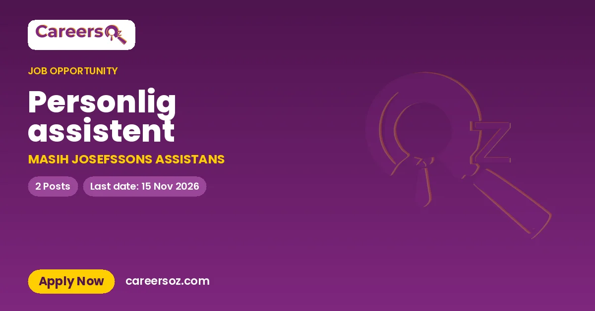Personlig assistent – MASIH JOSEFSSONS ASSISTANS