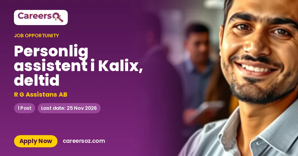 Personlig assistent i Kalix, deltid – R G Assistans AB