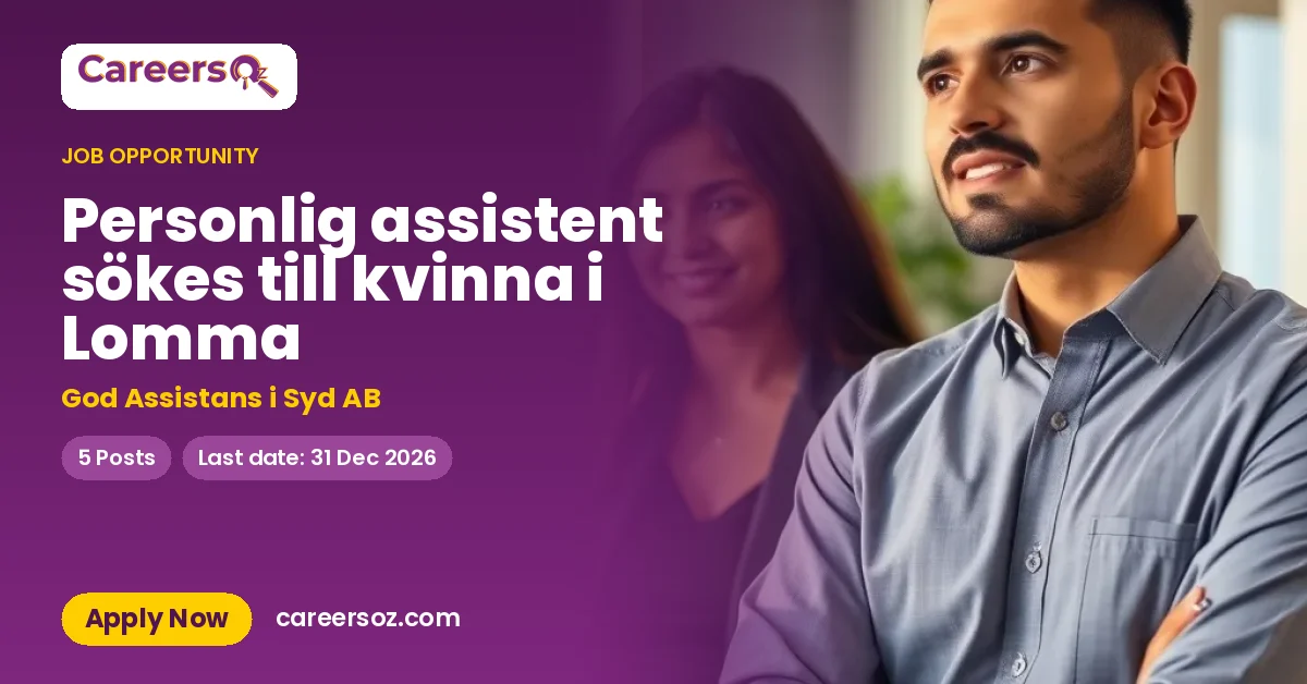 Personlig assistent sökes till kvinna i Lomma – God Assistans i Syd AB