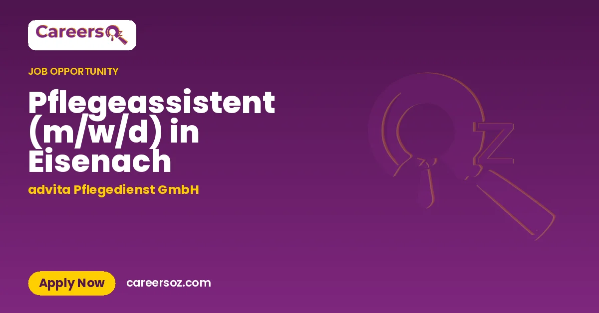 Pflegeassistent (m/w/d) in Eisenach – advita Pflegedienst GmbH