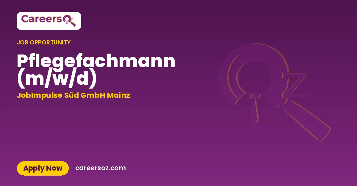 Pflegefachmann (m/w/d) – JobImpulse Süd GmbH Mainz