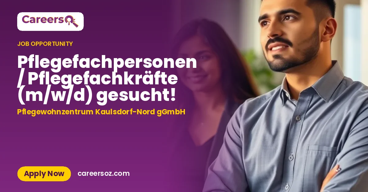 Pflegefachpersonen / Pflegefachkräfte (m/w/d) gesucht! – Pflegewohnzentrum Kaulsdorf-Nord gGmbH