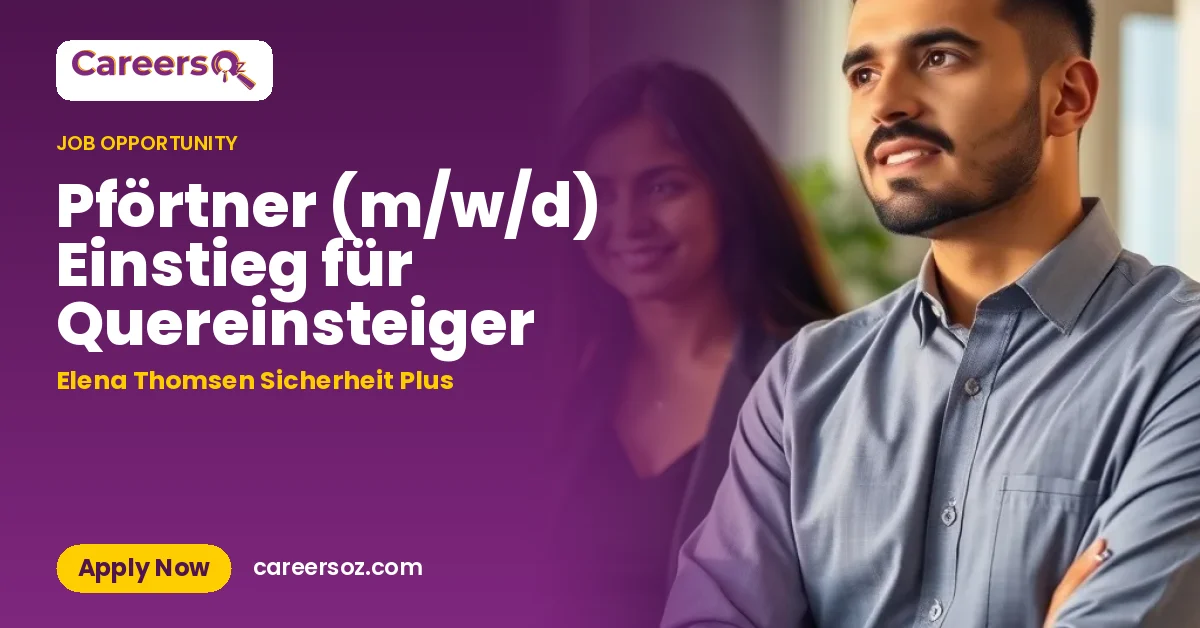 Pförtner (m/w/d) Einstieg für Quereinsteiger – Elena Thomsen Sicherheit Plus