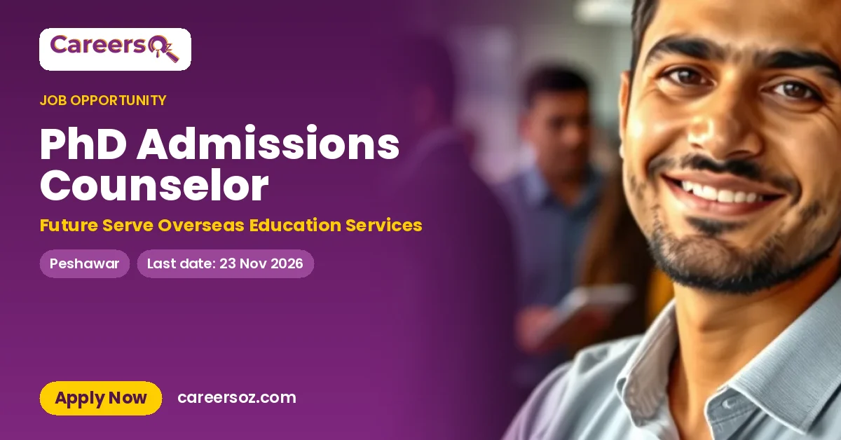 PhD Admissions Counselor – Future Serve Overseas Education Services