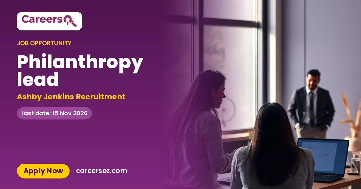 Philanthropy lead – Ashby Jenkins Recruitment