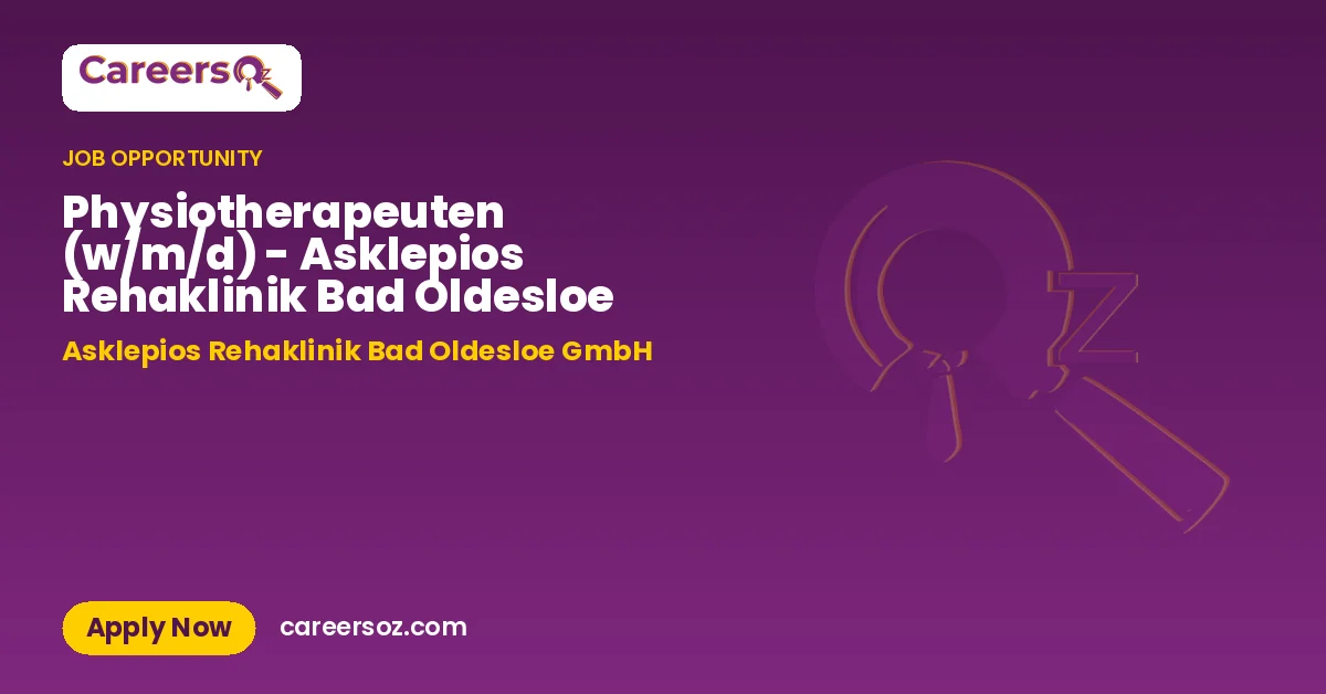 Physiotherapeuten (w/m/d) - Asklepios Rehaklinik Bad Oldesloe – Asklepios Rehaklinik Bad Oldesloe GmbH