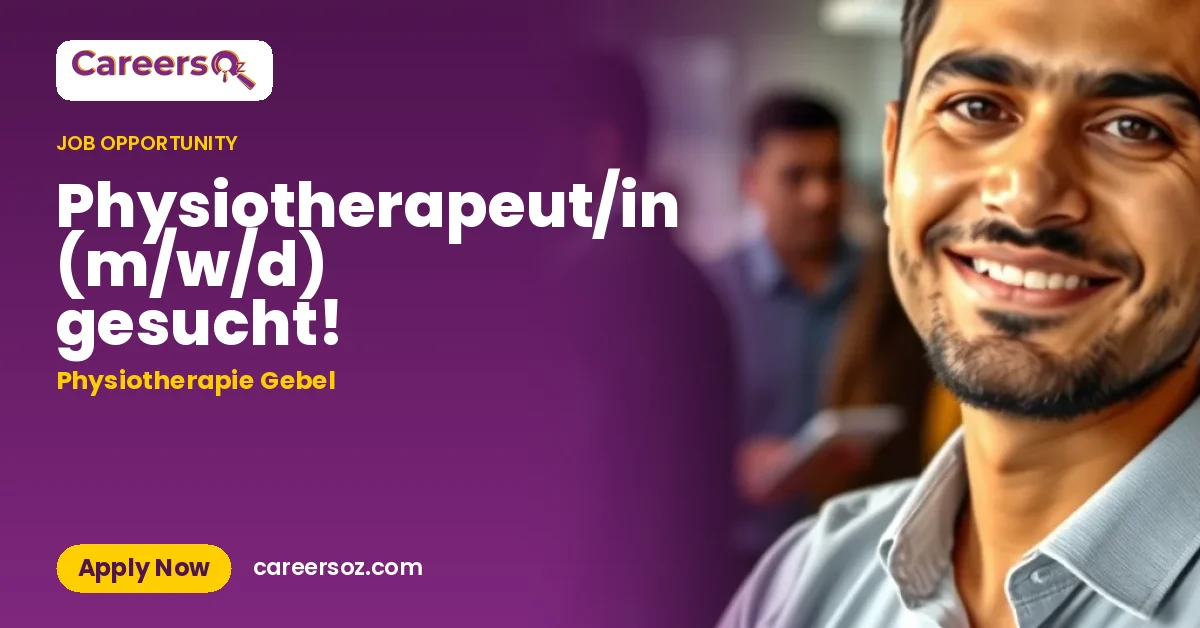 Physiotherapeut/in (m/w/d) gesucht! – Physiotherapie Gebel