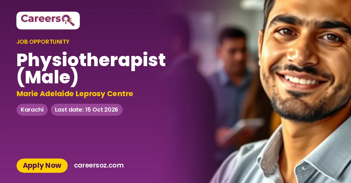 Physiotherapist (Male) – Marie Adelaide Leprosy Centre