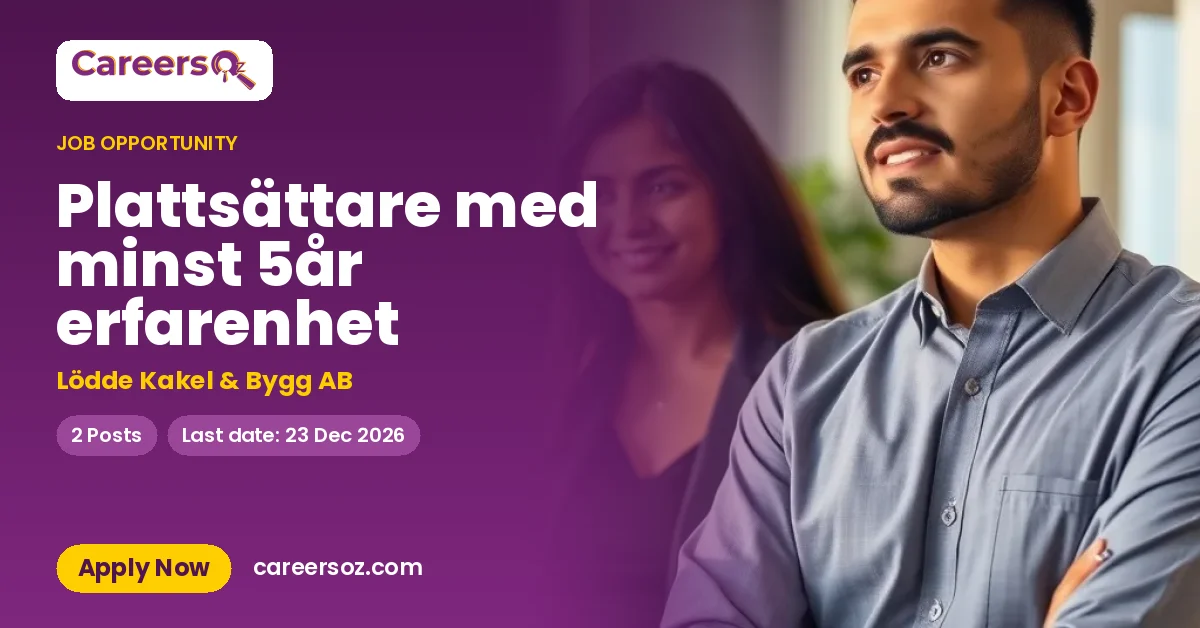 Plattsättare med minst 5år erfarenhet – Lödde Kakel & Bygg AB