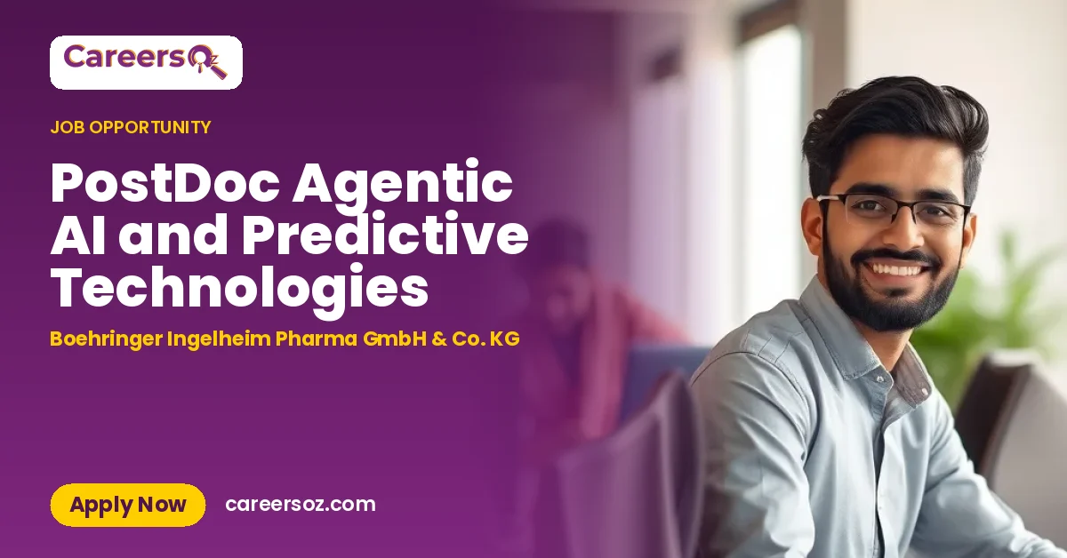 PostDoc Agentic AI and Predictive Technologies – Boehringer Ingelheim Pharma GmbH & Co. KG