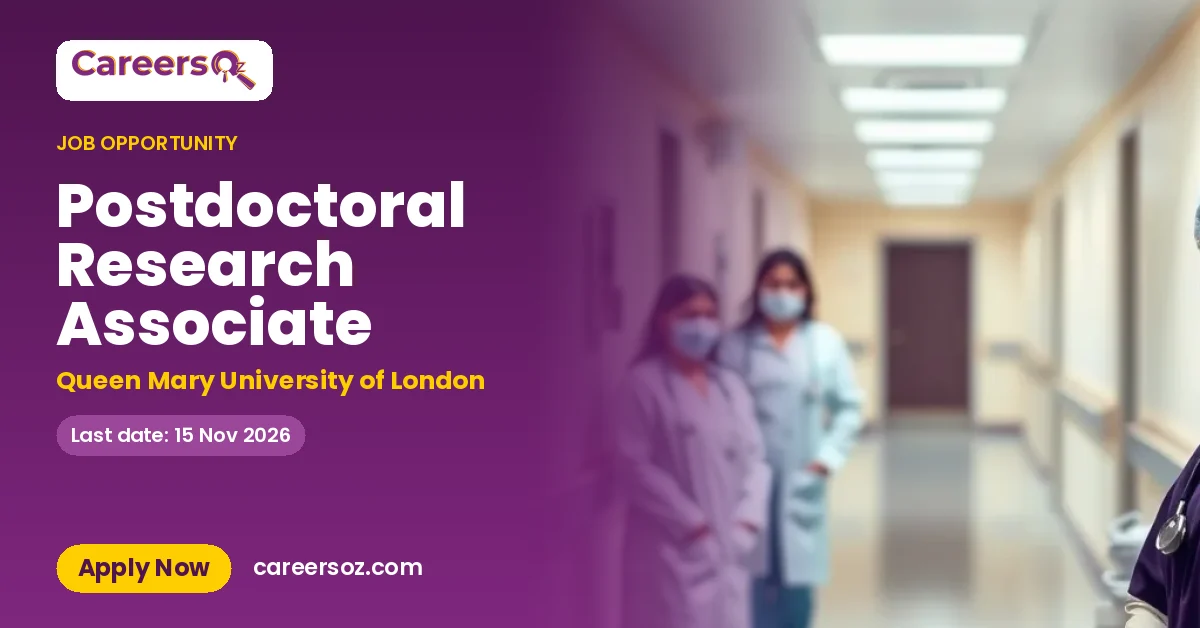 Postdoctoral Research Associate – Queen Mary University of London