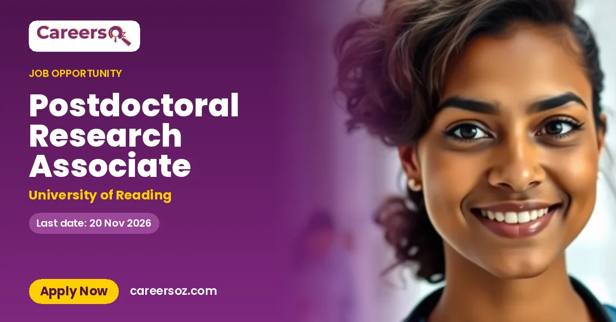 Postdoctoral Research Associate – University of Reading