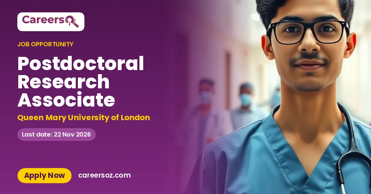 Postdoctoral Research Associate – Queen Mary University of London