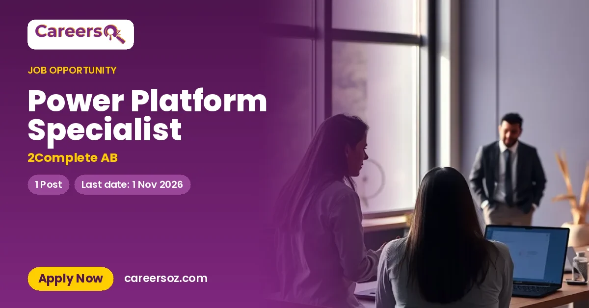 Power Platform Specialist – 2Complete AB