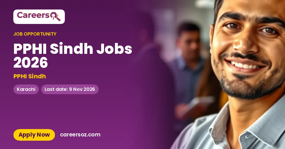 PPHI Sindh Jobs 2026 – PPHI Sindh