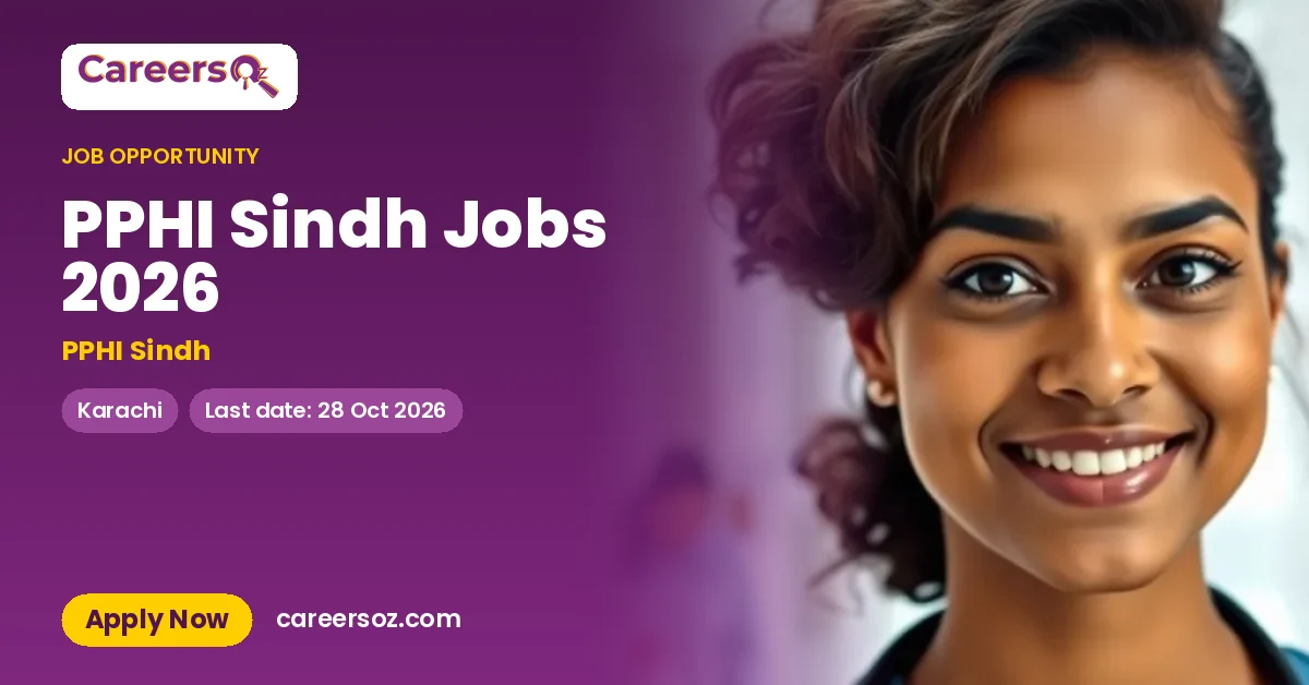 PPHI Sindh Jobs 2026 – PPHI Sindh