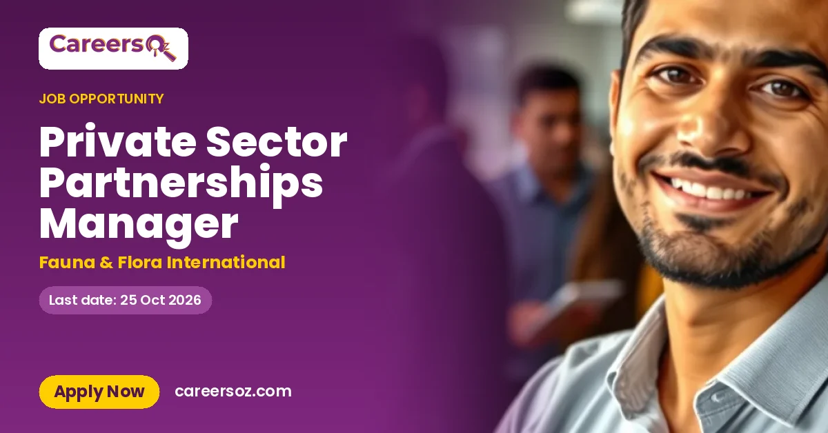 Private Sector Partnerships Manager – Fauna & Flora International