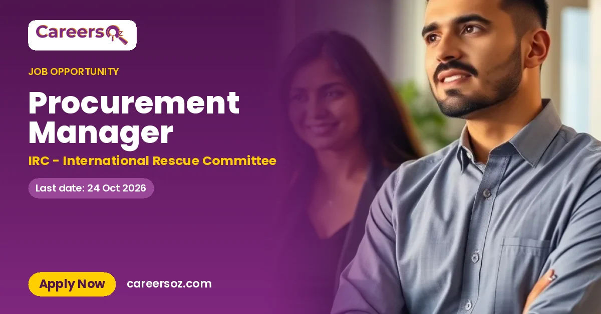 Procurement Manager – IRC - International Rescue Committee