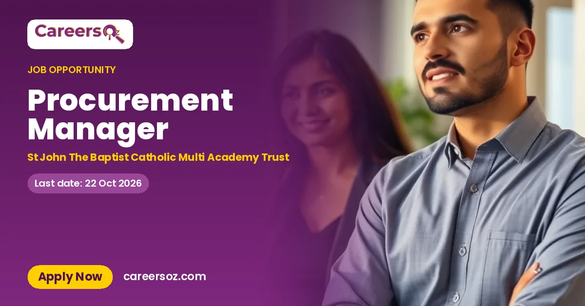 Procurement Manager – St John The Baptist Catholic Multi Academy Trust
