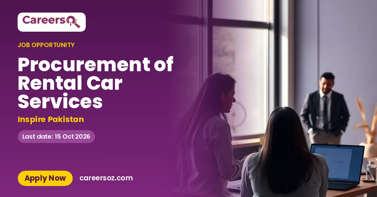 Procurement of Rental Car Services – Inspire Pakistan