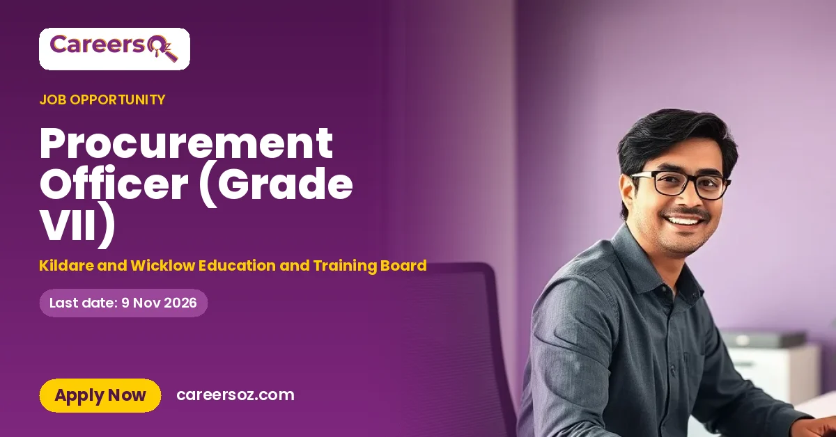 Procurement Officer (Grade VII) – Kildare and Wicklow Education and Training Board