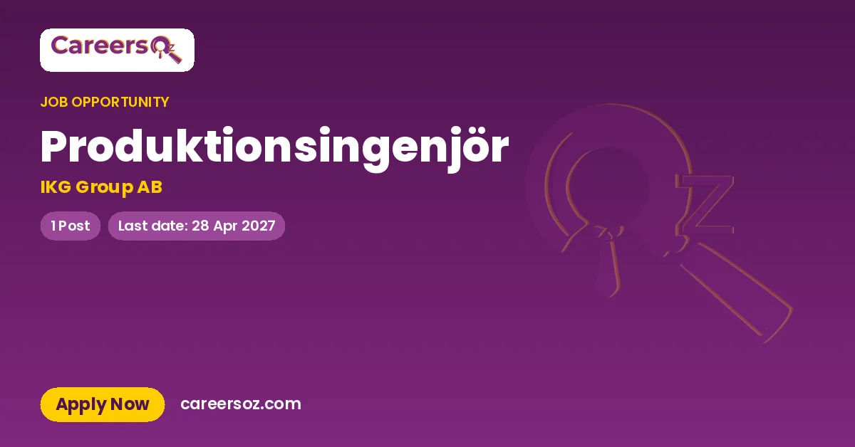 Produktionsingenjör – IKG Group AB