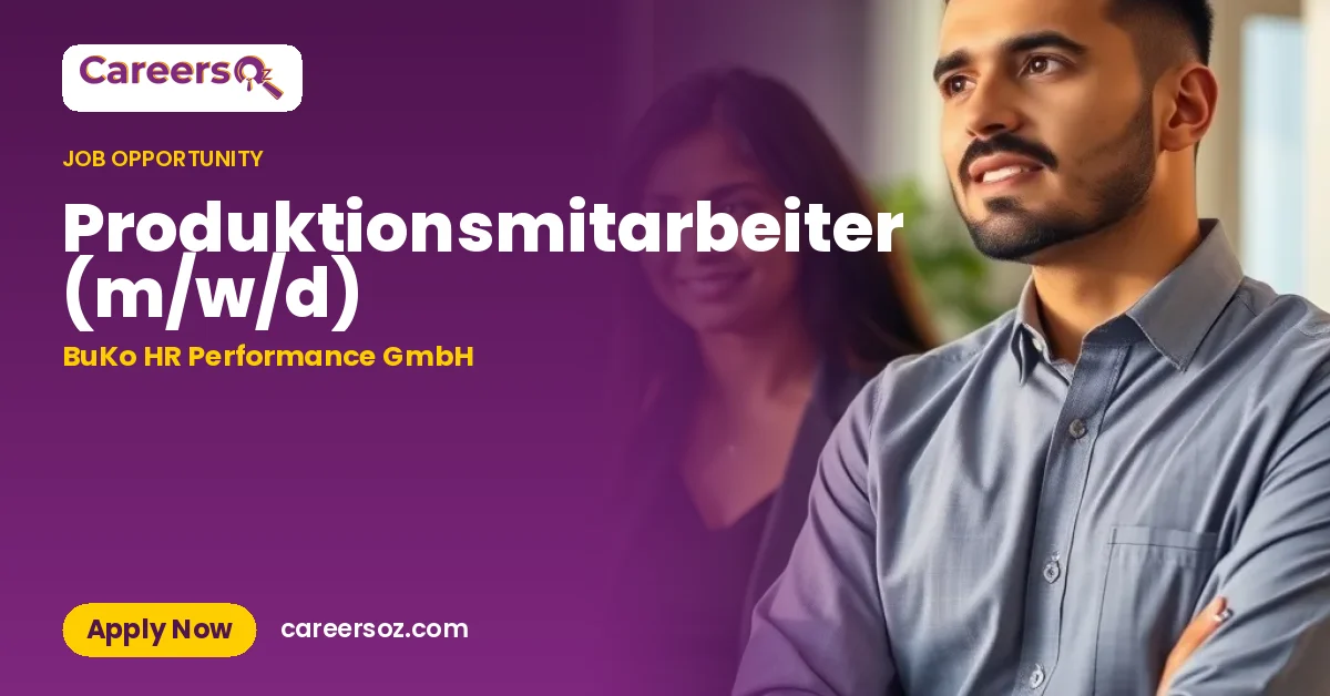 Produktionsmitarbeiter (m/w/d) – BuKo HR Performance GmbH