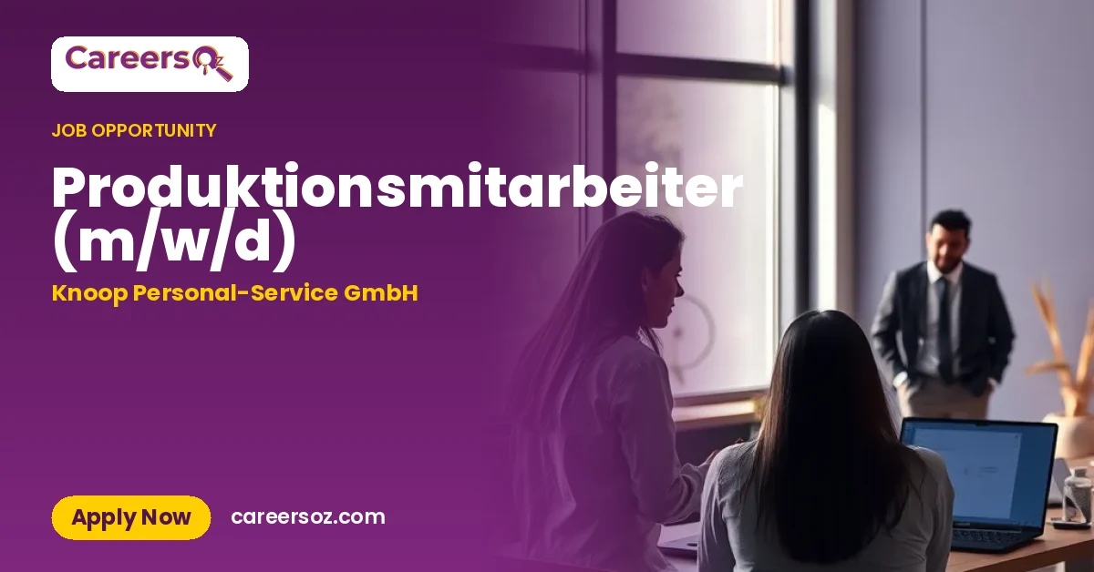 Produktionsmitarbeiter (m/w/d) – Knoop Personal-Service GmbH