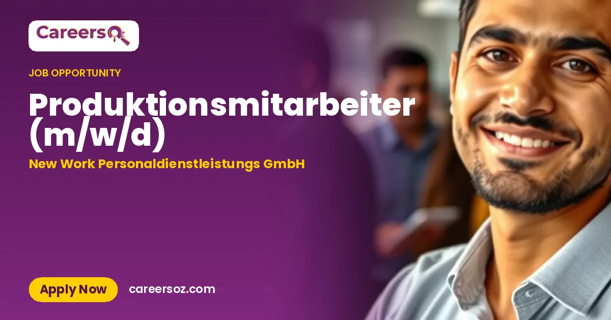 Produktionsmitarbeiter (m/w/d) – New Work Personaldienstleistungs GmbH