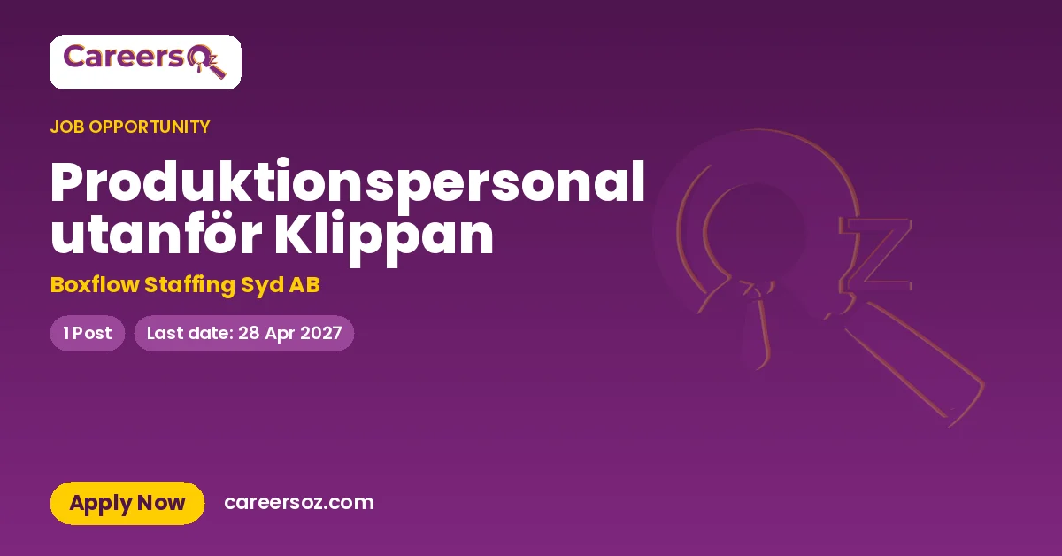 Produktionspersonal utanför Klippan – Boxflow Staffing Syd AB