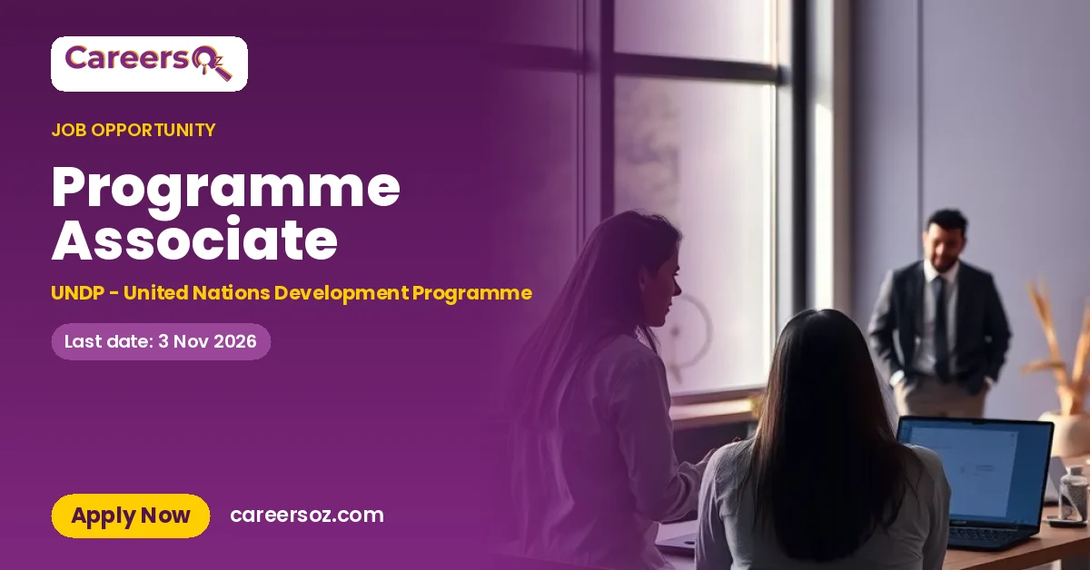 Programme Associate – UNDP - United Nations Development Programme