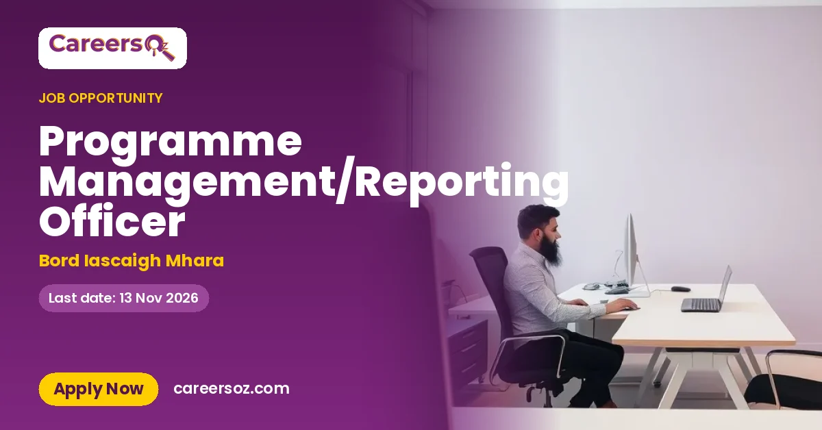 Programme Management/Reporting Officer – Bord Iascaigh Mhara