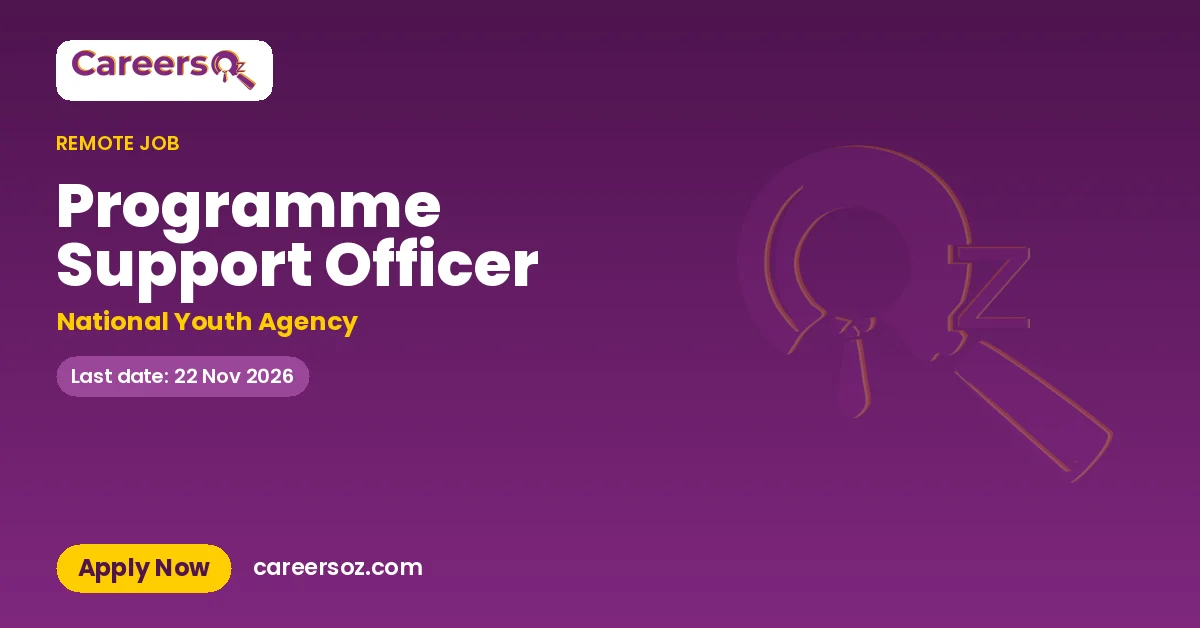 Programme Support Officer – National Youth Agency