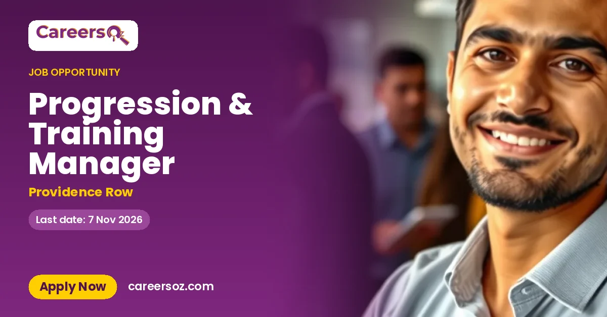 Progression & Training Manager – Providence Row