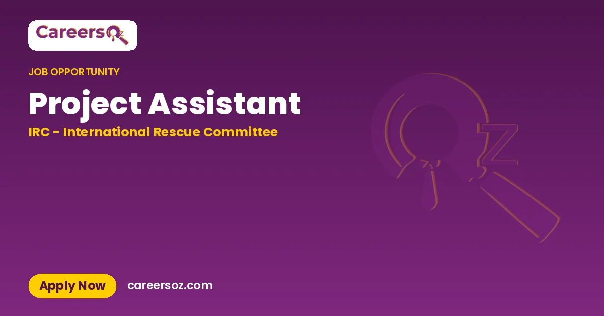 Project Assistant – IRC - International Rescue Committee