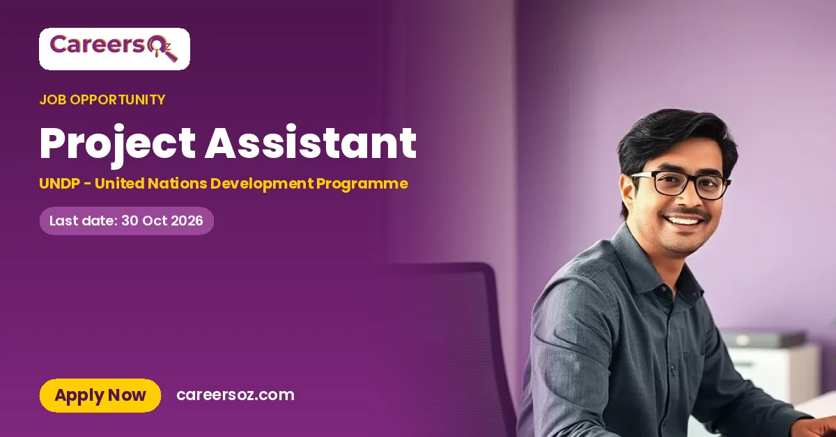 Project Assistant – UNDP - United Nations Development Programme