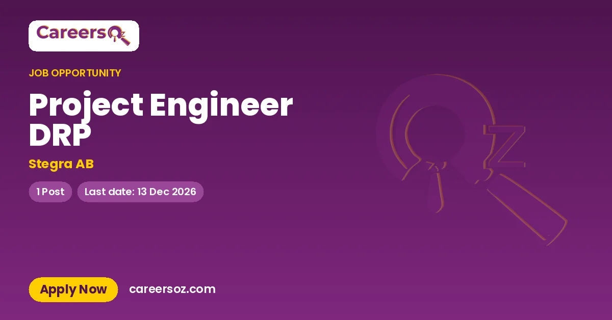 Project Engineer DRP – Stegra AB