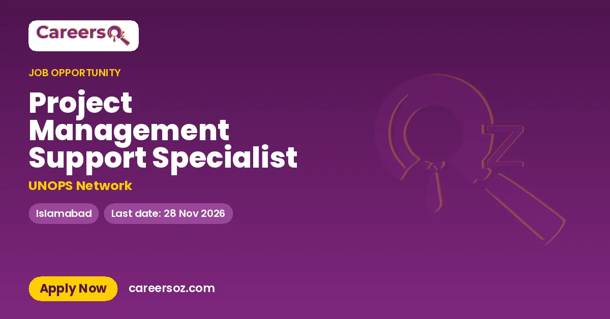Project Management Support Specialist – UNOPS Network