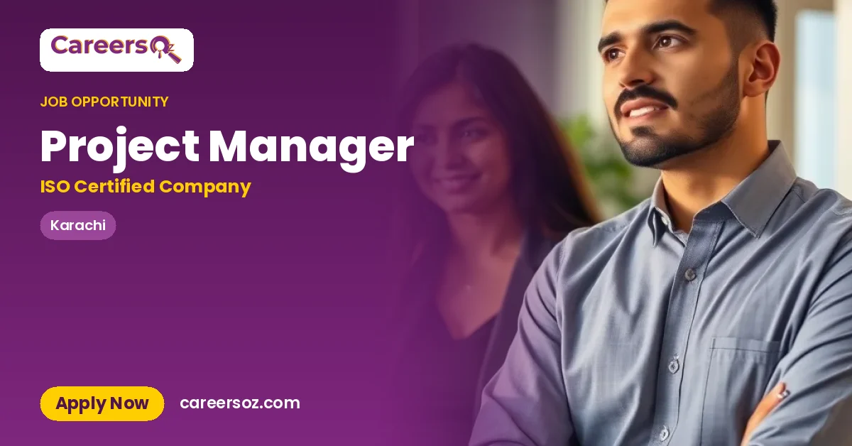 Project Manager – ISO Certified Company