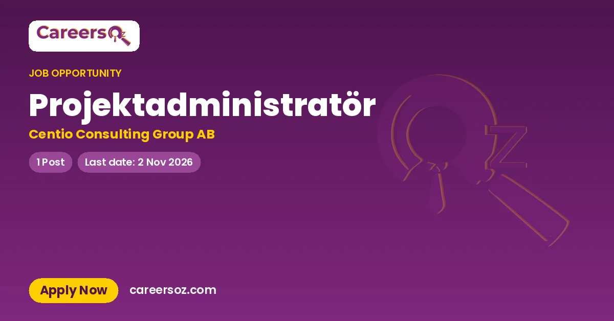 Projektadministratör – Centio Consulting Group AB