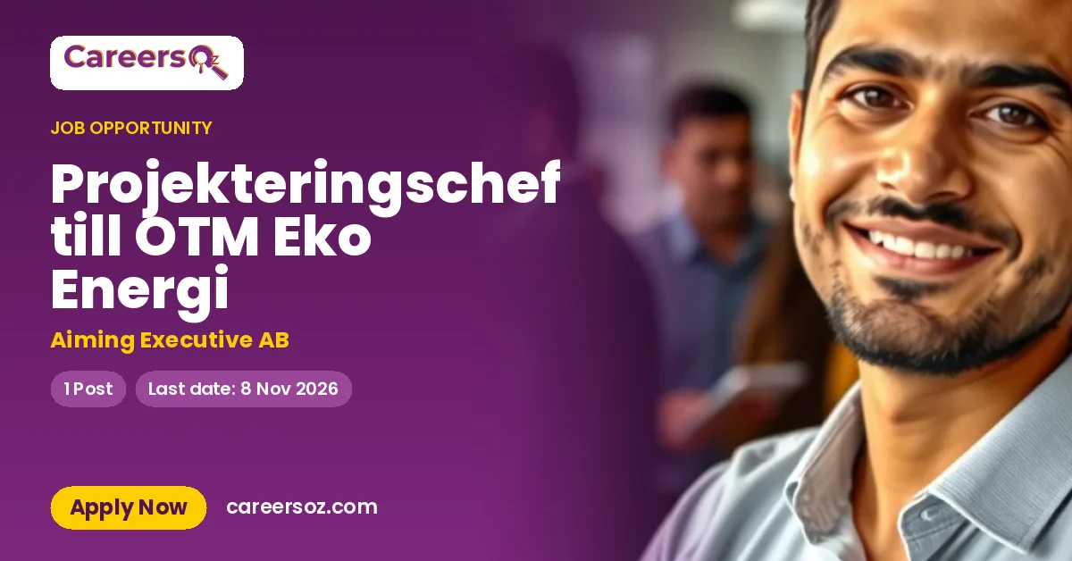 Projekteringschef till OTM Eko Energi – Aiming Executive AB